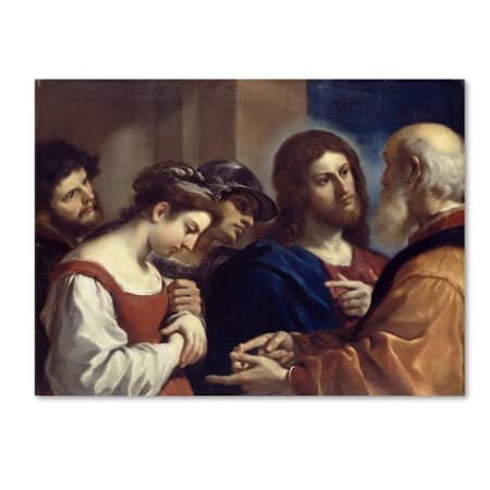 Guercino 'The Woman Taken In Adultery' Canvas Art,18x24